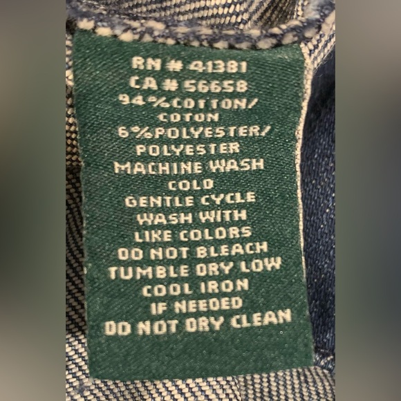 Lauren Ralph Lauren bell sleeve boat neck denim dress women’s size 8 - Picture 5 of 6